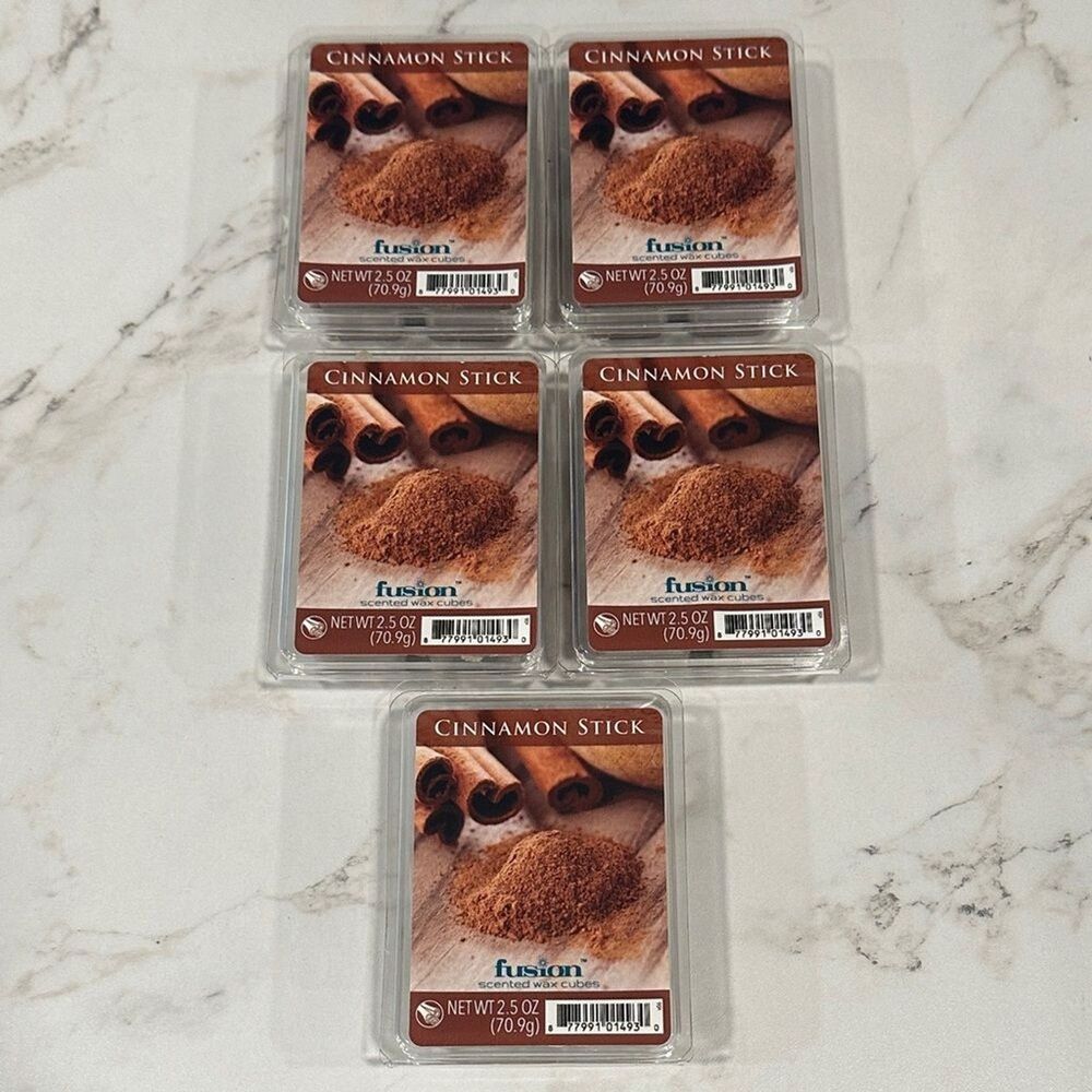 Fusion CINNAMON STICK 2.5oz Scented Wax Melt Lot of 5 NEW